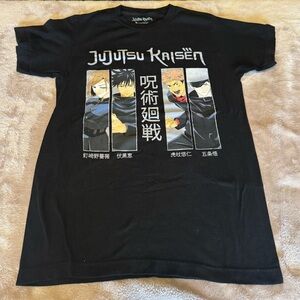 Jujutsu Kaisen T-shirt Black Size Small Graphic Short Sleeve